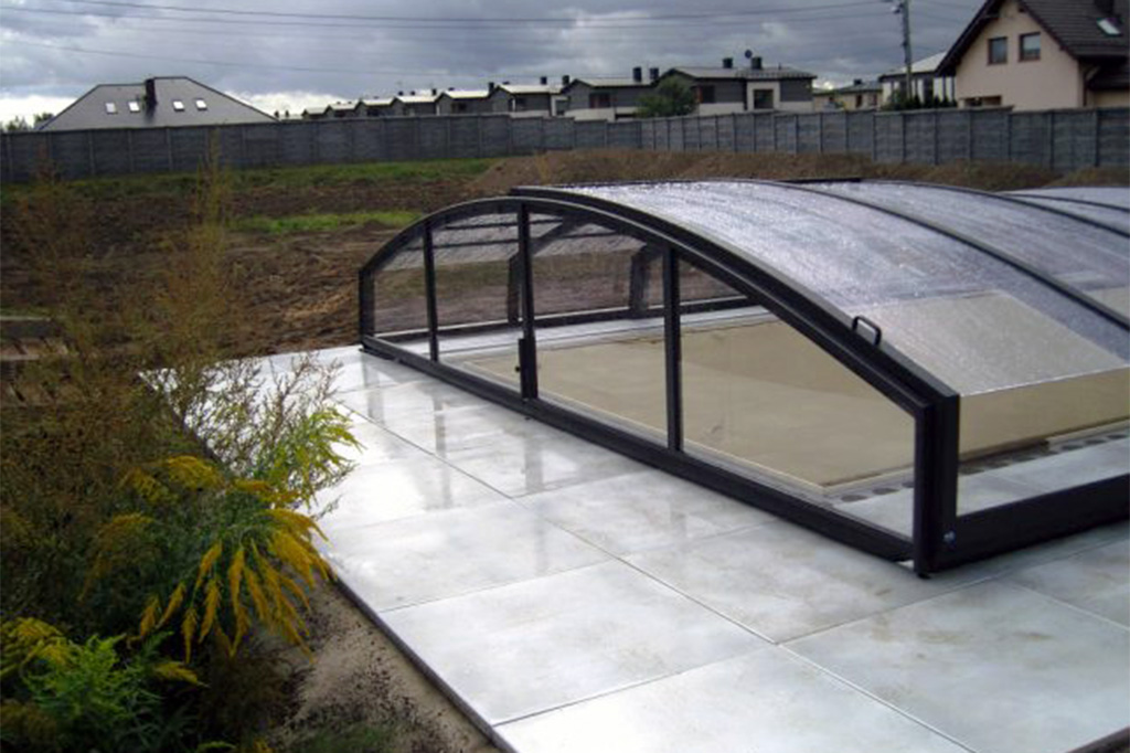 Schwimmbadüberdachung Aluna® Variant Light R1